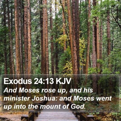 Exodus 24:13 KJV Bible Verse Image