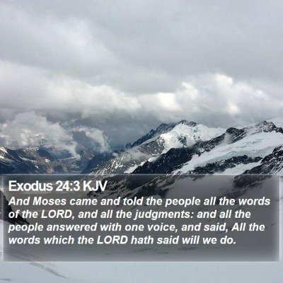 Exodus 24:3 KJV Bible Verse Image