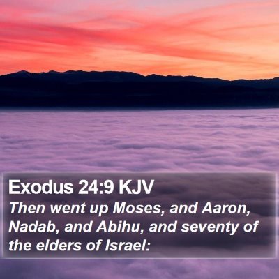 Exodus 24:9 KJV Bible Verse Image