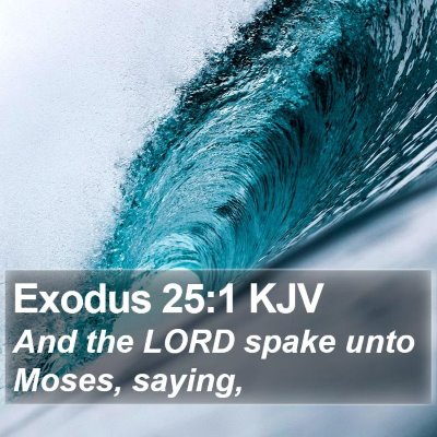 Exodus 25:1 KJV Bible Verse Image