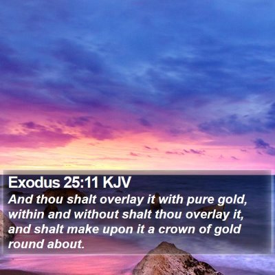 Exodus 25:11 KJV Bible Verse Image