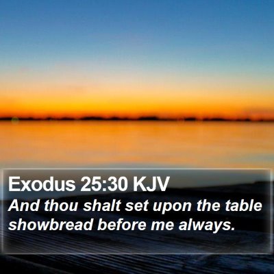 Exodus 25:30 KJV Bible Verse Image