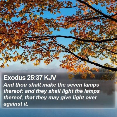 Exodus 25:37 KJV Bible Verse Image