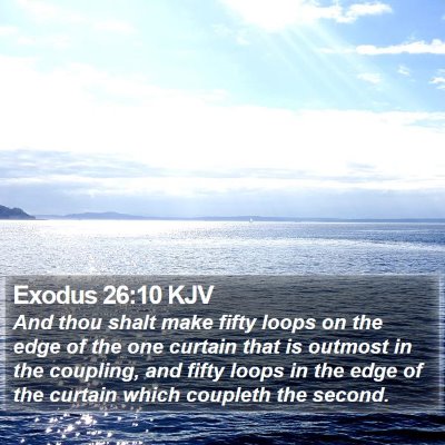 Exodus 26:10 KJV Bible Verse Image
