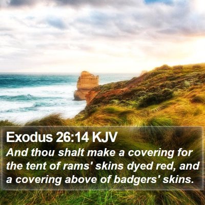 Exodus 26:14 KJV Bible Verse Image