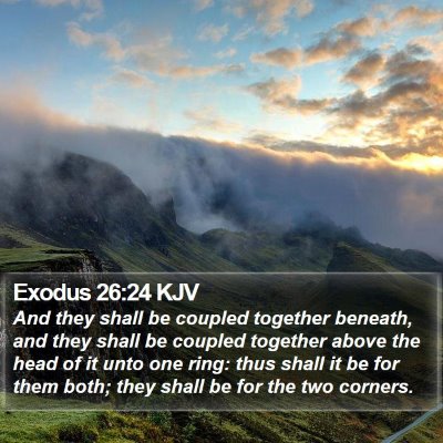 Exodus 26:24 KJV Bible Verse Image