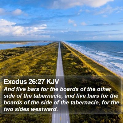Exodus 26:27 KJV Bible Verse Image