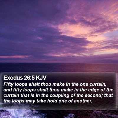 Exodus 26:5 KJV Bible Verse Image