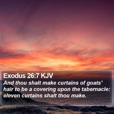 Exodus 26:7 KJV Bible Verse Image