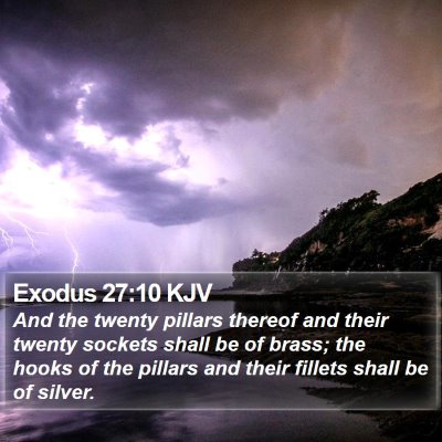 Exodus 27:10 KJV Bible Verse Image