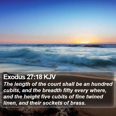 Exodus 27:18 KJV Bible Verse Image