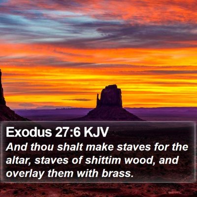 Exodus 27:6 KJV Bible Verse Image
