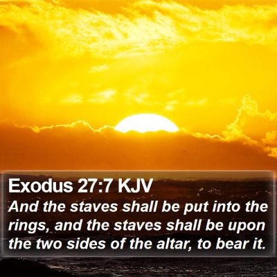 Exodus 27:7 KJV Bible Verse Image