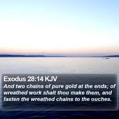 Exodus 28:14 KJV Bible Verse Image