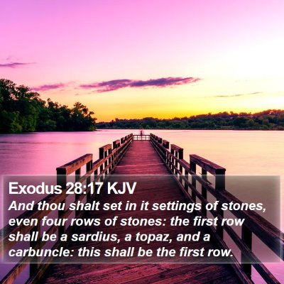 Exodus 28:17 KJV Bible Verse Image
