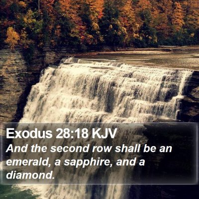 Exodus 28:18 KJV Bible Verse Image