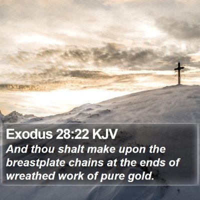 Exodus 28:22 KJV Bible Verse Image