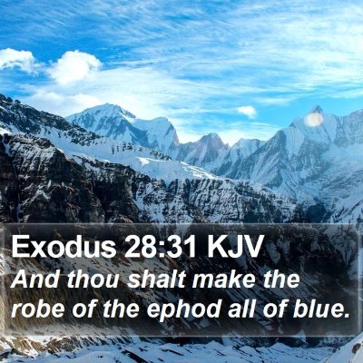 Exodus 28:31 KJV Bible Verse Image
