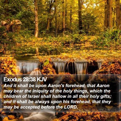 Exodus 28:38 KJV Bible Verse Image