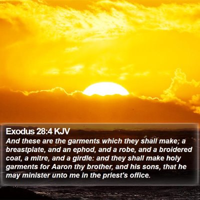 Exodus 28:4 KJV Bible Verse Image