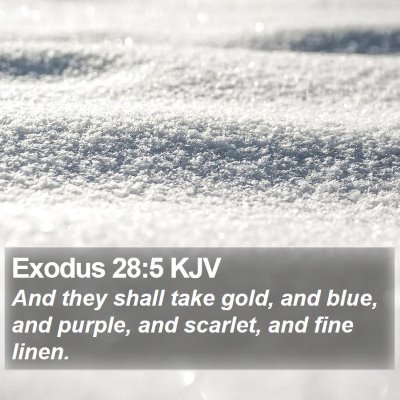 Exodus 28:5 KJV Bible Verse Image