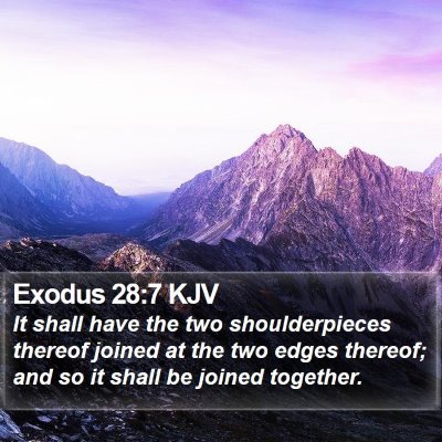 Exodus 28:7 KJV Bible Verse Image