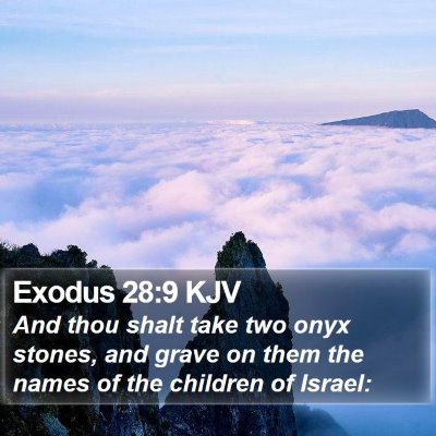 Exodus 28:9 KJV Bible Verse Image