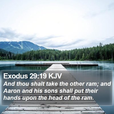 Exodus 29:19 KJV Bible Verse Image