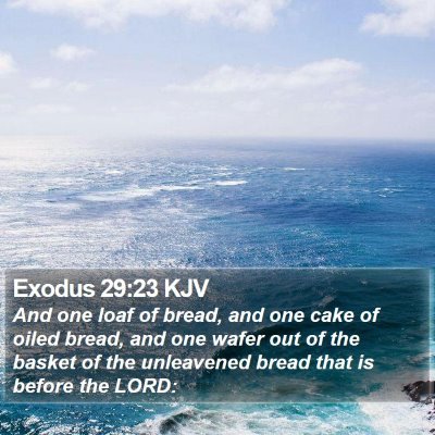 Exodus 29:23 KJV Bible Verse Image