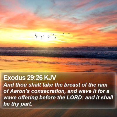 Exodus 29:26 KJV Bible Verse Image