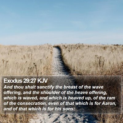 Exodus 29:27 KJV Bible Verse Image