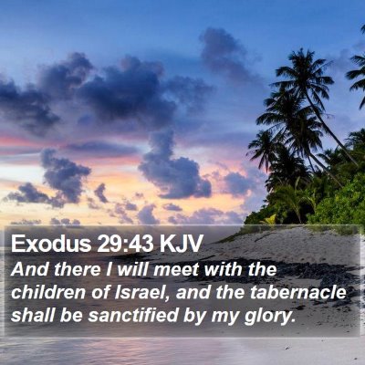 Exodus 29:43 KJV Bible Verse Image