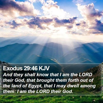 Exodus 29:46 KJV Bible Verse Image