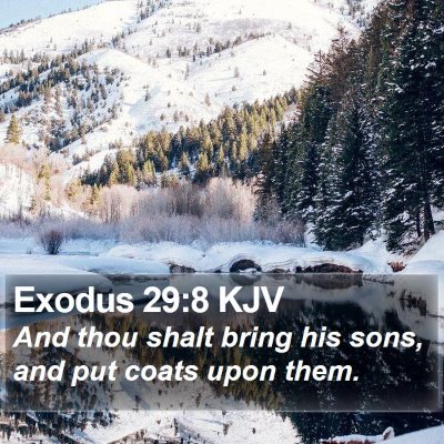 Exodus 29:8 KJV Bible Verse Image