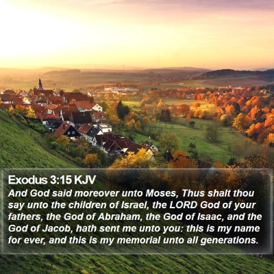 Exodus 3:15 KJV Bible Verse Image