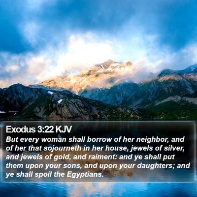 Exodus 3:22 KJV Bible Verse Image