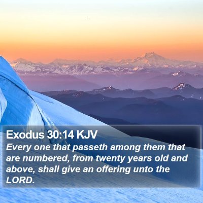 Exodus 30:14 KJV Bible Verse Image
