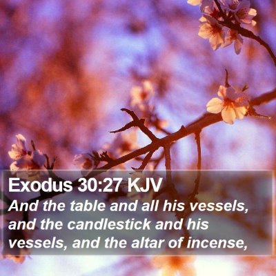 Exodus 30:27 KJV Bible Verse Image