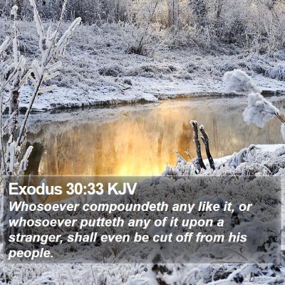 Exodus 30:33 KJV Bible Verse Image