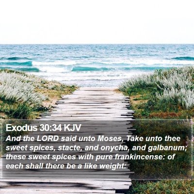 Exodus 30:34 KJV Bible Verse Image