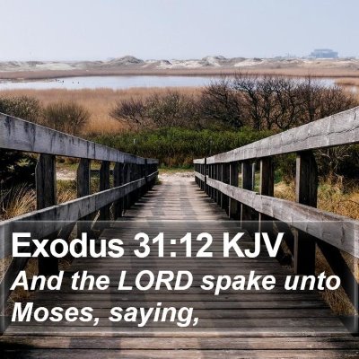 Exodus 31:12 KJV Bible Verse Image