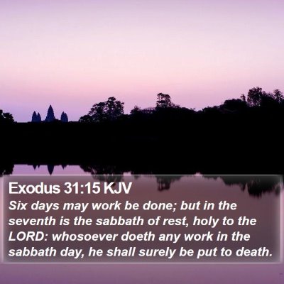 Exodus 31:15 KJV Bible Verse Image