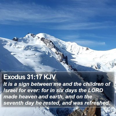 Exodus 31:17 KJV Bible Verse Image