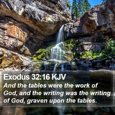 Exodus 32:16 KJV Bible Verse Image