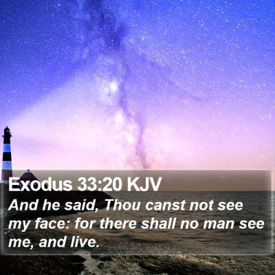 Exodus 33:20 KJV Bible Verse Image