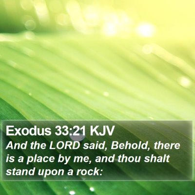 Exodus 33:21 KJV Bible Verse Image