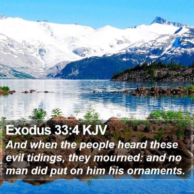 Exodus 33:4 KJV Bible Verse Image
