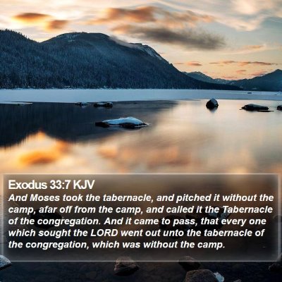 Exodus 33:7 KJV Bible Verse Image
