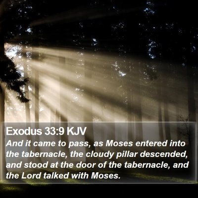 Exodus 33:9 KJV Bible Verse Image