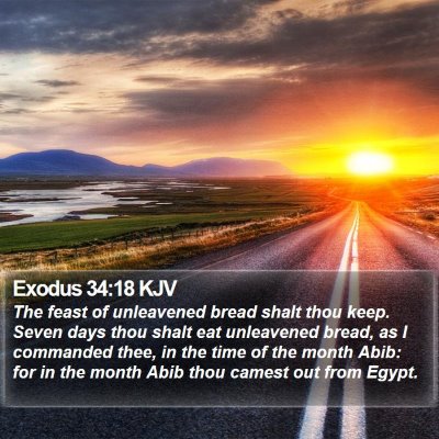 Exodus 34:18 KJV Bible Verse Image